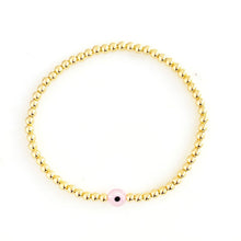 Load image into Gallery viewer, Clear Pink Sweetie Evil Eye Bracelet

