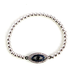 Double Line Evil Eye Bracelet