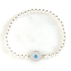 Little Enamel Evil Eye Bracelet