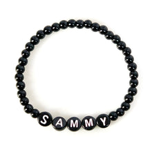 Load image into Gallery viewer, Personalised Name Bracelet - Black Letters
