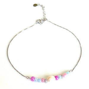 Candy Floss Baroque Anklet
