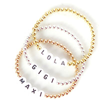 Lade das Bild in den Galerie-Viewer, Personalised Name Bracelet - White Letters
