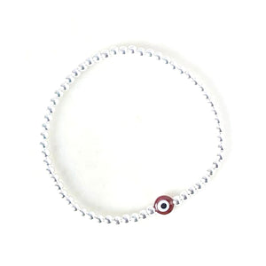 Sweetie Evil Eye Bracelet - Silver 3mm