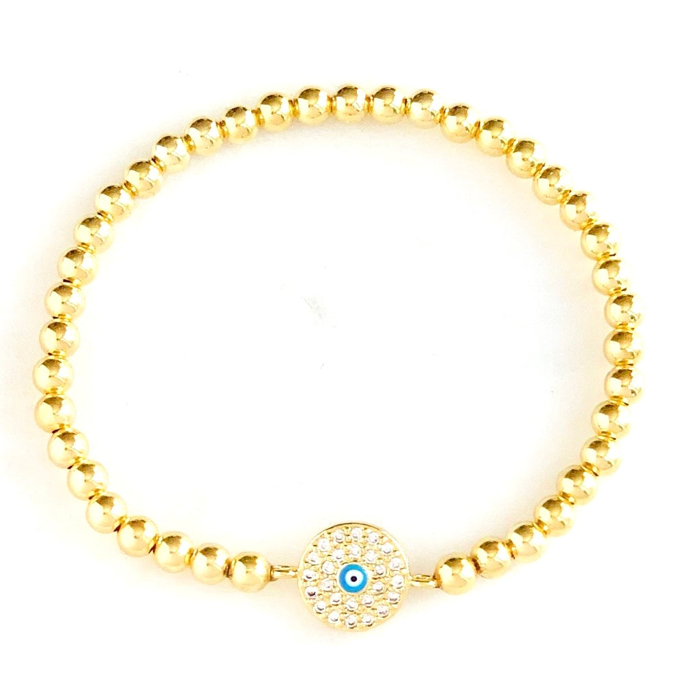 Little Enamel Evil Eye Bracelet