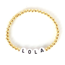 Lade das Bild in den Galerie-Viewer, Personalised Name Bracelet - White Letters
