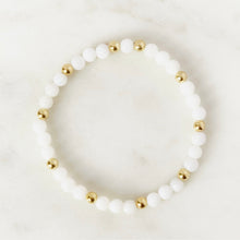 Load image into Gallery viewer, Nacre &amp; Gold Bracelet - Stack Fillers
