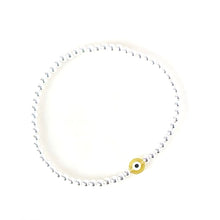 Load image into Gallery viewer, Sweetie Evil Eye Bracelet - Silver 3mm
