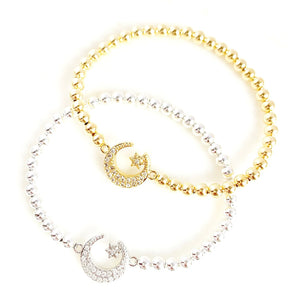 Star & Crescent Moon Bracelet