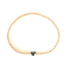 Load image into Gallery viewer, Hematite Heart Bracelet
