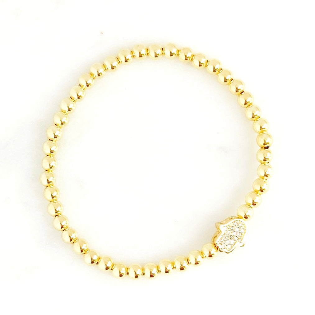 Little Hamsa Hand Bracelet