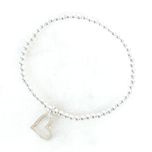 Lade das Bild in den Galerie-Viewer, Silver Open Heart Bracelet
