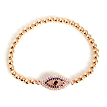Load image into Gallery viewer, Double Line Evil Eye Bracelet
