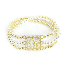 Load image into Gallery viewer, Three Line Om Bracelet
