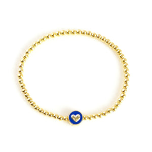 Candy Heart Pebble Bracelet