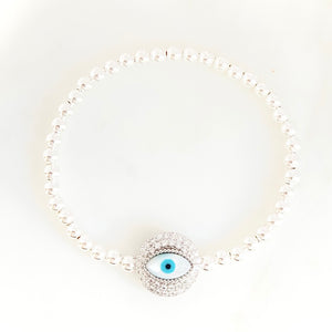 Evil Eye Bead Bracelet