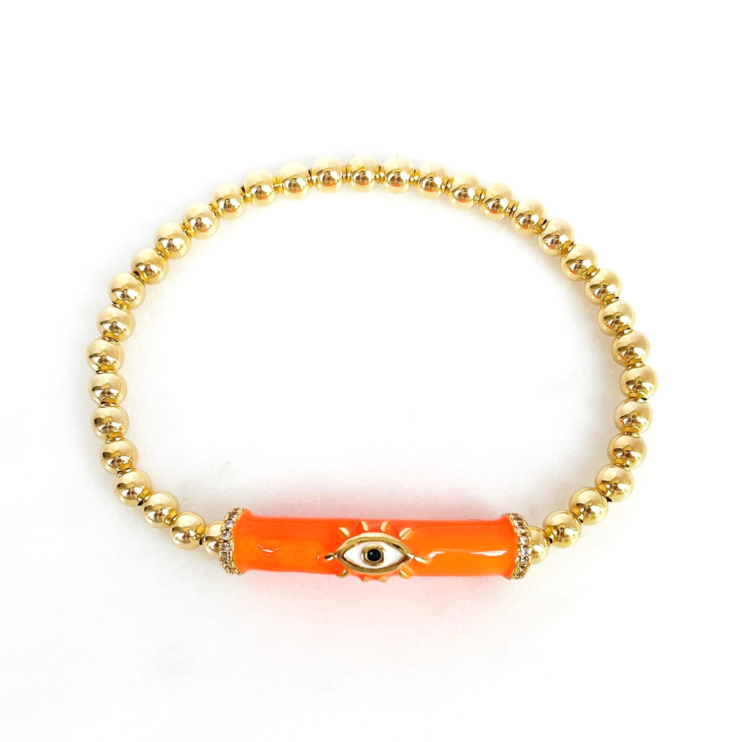 Evil Eye Candy Bar Bracelet