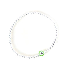 Load image into Gallery viewer, Sweetie Evil Eye Bracelet - Silver 3mm
