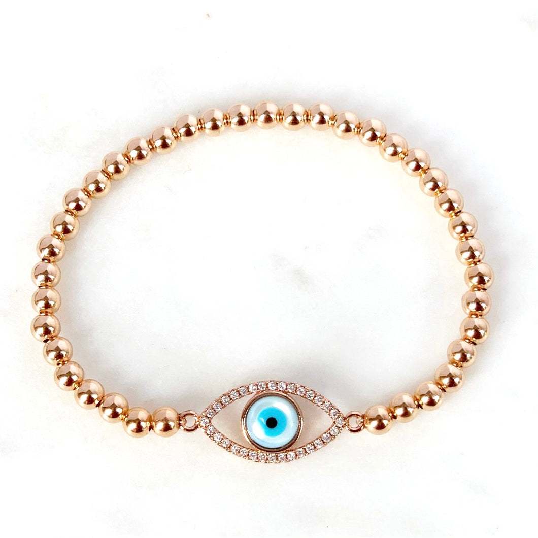 Outline Evil Eye Bracelet
