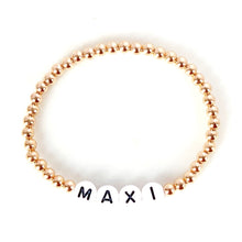 Load image into Gallery viewer, Personalised Name Bracelet - White Letters
