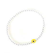 Load image into Gallery viewer, Sweetie Evil Eye Bracelet - Silver 3mm

