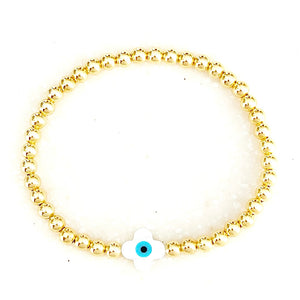 Koruma Clover Evil Eye Bracelet