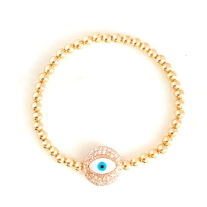 Evil Eye Bead Bracelet