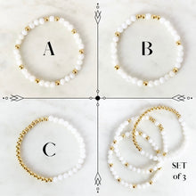 Load image into Gallery viewer, Nacre &amp; Gold Bracelet - Stack Fillers
