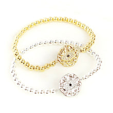 Load image into Gallery viewer, Evil Eye Disc Bracelet
