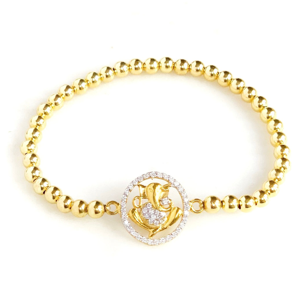 CZ Ganesha Bracelet