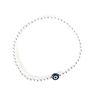 Sweetie Evil Eye Bracelet - Silver 3mm